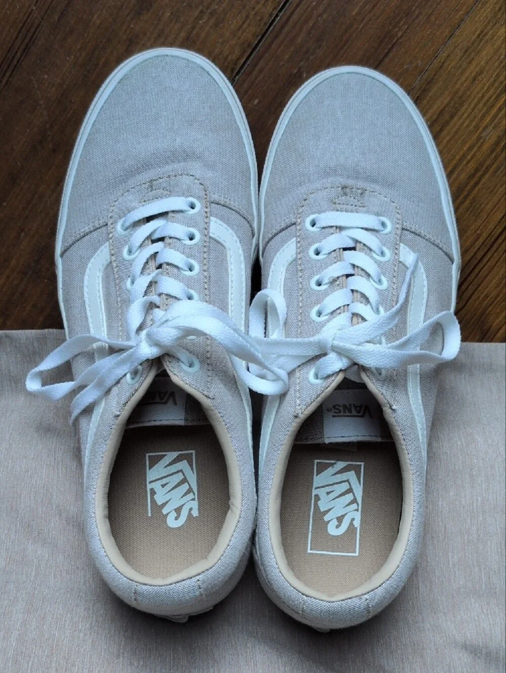 Vans Old Skool in Taupe with White Trim